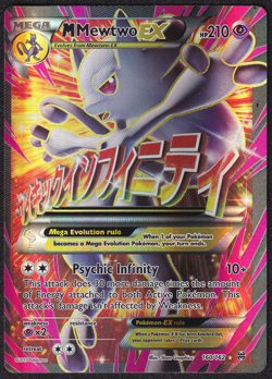 M Mewtwo EX 160/162 Breakthrough NM Full Art Pokemon Card - Image 1