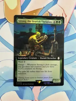 Strong, the Brutish Thespian - Foil Extended Art PIP LP MTG - Image 1