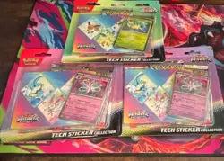 Pokemon Prismatic Evolutions Sylveon & Leafeon Tech Sticker Collection Lot - Image 1