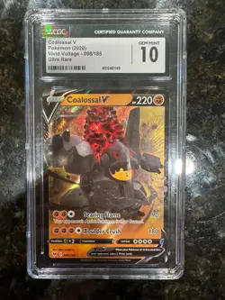 COALOSSAL V 098/185 - POKEMON TCG HOLO VIVID VOLTAGE 2020 CGC 10 - Image 1
