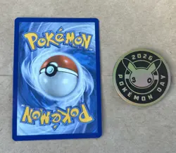 Pikachu 051 /162 Stamped 2026 Pokemon Day 30 Promo TCG With Coin - Image 2