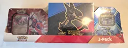 Pokemon TCG Crown Zenith ETB and 2 Tin Costco Bundle Factory Sealed BRAND NEW! - Image 1