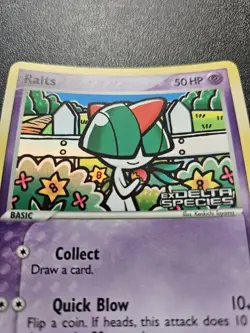 Pokemon EX Delta Species Ralts Stamped Reverse Holo 81/113 NEAR MINT - Image 2