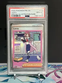 💎 POKEMON PRE EN-PRISMATIC EVOLUTIONS 175/131 LACEY SIR PSA 10 - Image 1