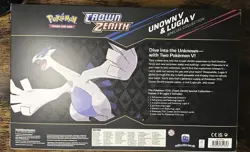 Pokemon TCG Crown Zenith Lugia V Unown v Special Collection Box Sealed - Image 2