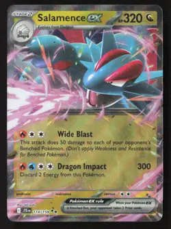 Salamence ex - Double Rare Holo JTG 114/159 NM Pokemon TCG - Image 1