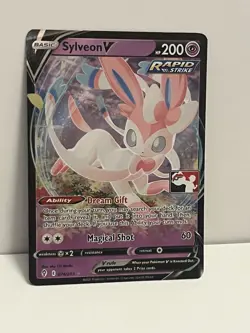 Sylveon V 74/203 Pokemon Prize Pack Series 1 Promo Pokemon Card NM Play Stamp - Image 1