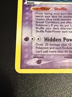 2005 Unown (V) V/28 Unseen Forces Holo Vintage LP Pokemon TCG - Image 5
