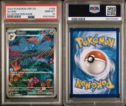2023 POKEMON OBF EN-OBSIDIAN FLAMES ILLUSTRATION RARE #198 GLOOM PSA 10 - Image 3