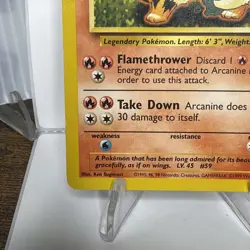 Pokemon Card TCG Arcanine Base Set 23/102 Regular Uncommon ( LP ) - Image 5