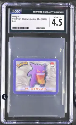 CGC 4.5 - 2000 Pokemon Stadium Action 3D Gengar Lenticular #46 - - Image 1