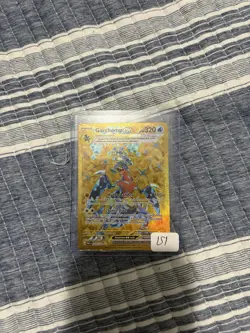 Pokemon TCG Garchomp EX Full Art Hyper Rare Holo Card 260/182 Paradox Rift Gold - Image 1