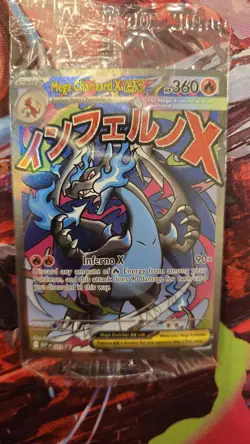 Mega Charizard x EX 023 Me: Mega Evolution Promo Sealed with Oricorio Card ✨ - Image 1