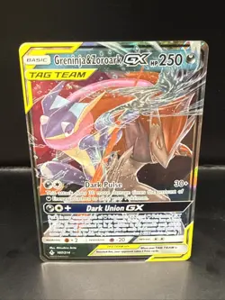 Pokemon TCG Greninja & Zoroark GX Holo Ultra Rare Card Unbroken Bonds 107/214 - Image 2