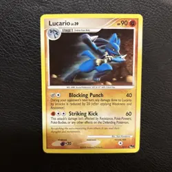 2008 Lucario - 2/17 POP Series 8 Promos - Holo Rare Pokemon Card - LP - Image 1