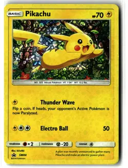 Pikachu ⭐ SM04 Holo Promo Miscellaneous Cards & Products 2018 Pokemon MP - Image 1