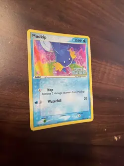 Pokemon Mudkip TCG Crystal Guardians Holo Stamped Common Card 58/100 EX - Image 5