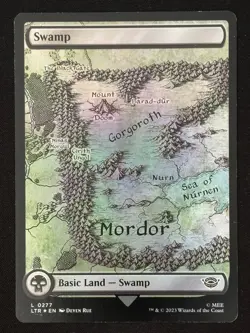 1x MTG Swamp (0277, Foil) - Universes Beyond: The Lord of the Rings (LTR) - Image 1