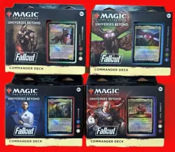 Planeswalker Decks MTG Magic the Gathering FALLOUT COMMANDERS SET OF 4 - Image 1