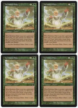 Yavimaya Elder x4 4x 1999 Urza's Destiny PLAYSET Green Creature MTG NM AZ7 - Image 1