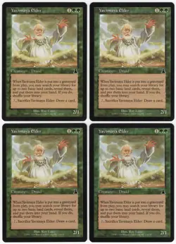 Yavimaya Elder x4 4x 1999 Urza's Destiny PLAYSET Green Creature MTG NM AZ6 - Image 1