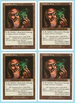 Aladdin's Ring x4 4x 1999 MTG Core Set 6th Edition PLAYSET Rare Artifact NM AZ1 - Image 1