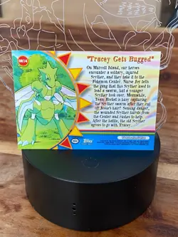 Tracey Gets Bugged OR14 Pokemon Topps Orange Island blue logo - Image 2