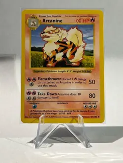Pokemon- Arcanine- Base Set Shadowless 023/102 NM-LP - Image 1