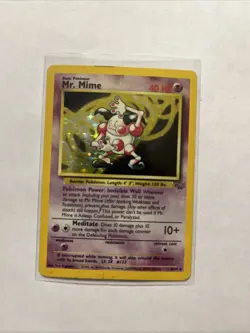 Pokemon TCG Mr. Mime Jungle 6/64 Holo Unlimited Holo Rare - Image 1