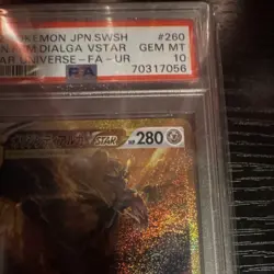 Pokemon Origin Forme Dialga VSTAR S12a Vstar Universe Ultra Rare Holo PSA 10 - Image 4