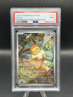2025 Pokemon SV Black Star Promos SVP EN Eevee #173 PSA 9 MINT - Image 1