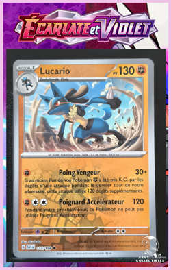 Carte Pokemon Lucario 114/198 Reverse EV1 : Ecarlate et Violet FR - Image 1