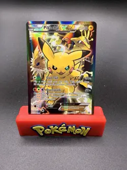 Pokemon TCG Promo - Pikachu EX XY124 Full Art Holo NM-LP - Image 1