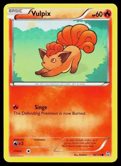 Vulpix 18/124 Common Dragons Exalted Pokemon Lightly Played - Image 1