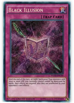 Black Illusion - YGLD-ENC00 - Secret Rare - Limited Edition Near Mint Yugioh Car - Image 1