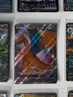 POKEMON CHARIZARD FOIL EX V HP HOLO 9 Card Lot - Image 2