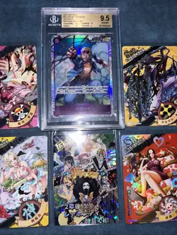 ONE PIECE TCG Card Game Pillars BGS 9.5 Gem Mint & Anime Art Foil Trading cards - Image 3