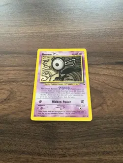 Unown [F] - Neo Discovery 48/75 Vintage Pokemon Card LP - Image 2