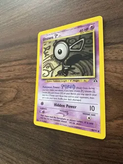 Unown [F] - Neo Discovery 48/75 Vintage Pokemon Card LP - Image 4