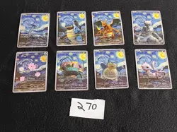8 Pokemon x Van Gogh Black Star Promo ACG Art Card - read description - Image 1