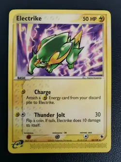 Pokemon Card Electrike 30/109 EX Ruby & Sapphire Uncommon - Image 1
