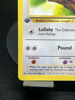 Pokemon TCG Jigglypuff 54/64 1st Edition Jungle LP - Image 5