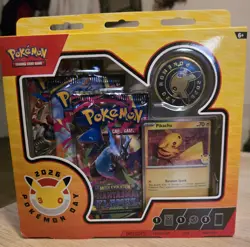 Pokemon TCG Phantasmal Flames Box Pokemon Day 2026 Booster Packs Promo Card - Image 1