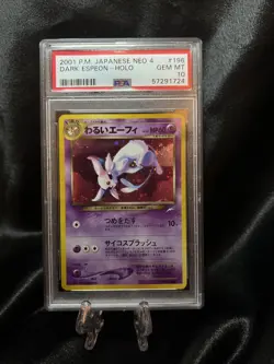 2001 P.M. Japanese Neo 4 Dark Espeon Holo - Image 1