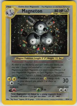 Pokemon TCG Magneton Holo Rare Neo Revelation 10/64 - Image 1