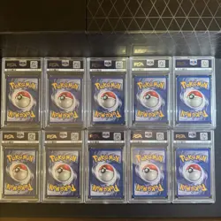 Pokemon PSA Graded Slabs - Lot - 10 Vintage Base, Jungle, Gym Challenge, Rocket - Image 2