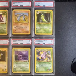 Pokemon PSA Graded Slabs - Lot - 10 Vintage Base, Jungle, Gym Challenge, Rocket - Image 4