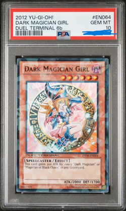 Dark Magician Girl DT06 PSA 10 Super Rare Duel Terminal #EN064 6b Yugioh - Image 1