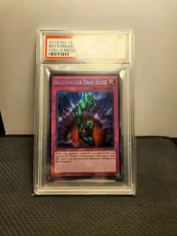 YUGIOH NA Bottomless Trap Hole #EN078 (1ST EDITION) PSA10 GEM MINT - Image 3