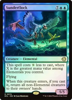 Sunderflock Foil R 0074 Lorwyn Eclipsed MTG FOIL VERSION - Image 1